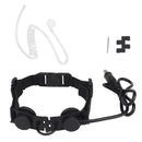 Tactical Throat Mic Noise-Cancelling Air Tube Headset with Earpiece RU94 PTT
