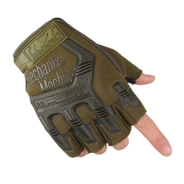 Airsoft Fingerless Tactical Gloves Camouflage Military