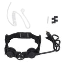 Tactical Throat Mic Noise-Cancelling Air Tube Headset with Earpiece RU94 PTT