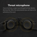 Tactical Throat Mic Noise-Cancelling Air Tube Headset with Earpiece RU94 PTT
