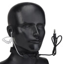 Tactical Throat Mic Noise-Cancelling Air Tube Headset with Earpiece RU94 PTT