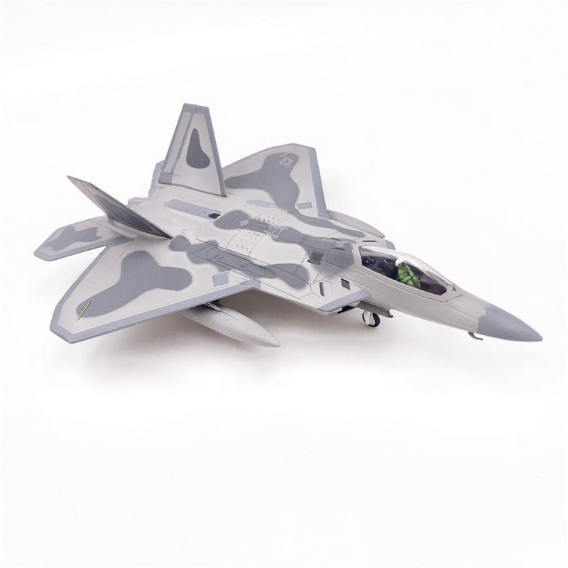 US F22 Raptor Diecast Model in 1/100 Scale