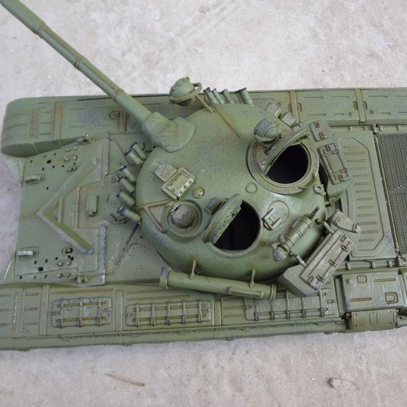 T-72b Russian Main Battle Tank Model With Minesweeper 1:35