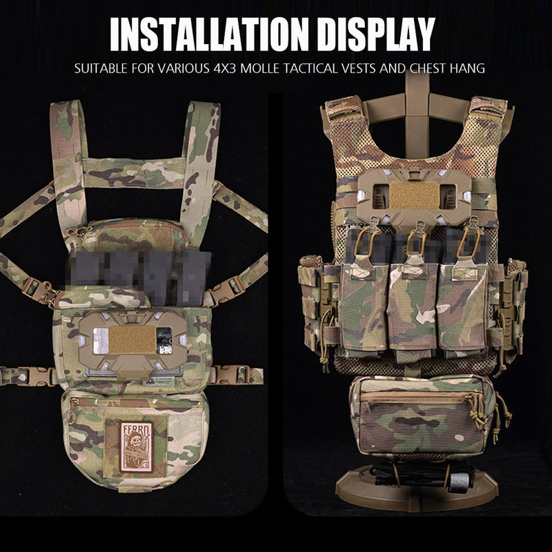 Airsoft Mobile Phone Molle Tactical Holder and navigation panel.