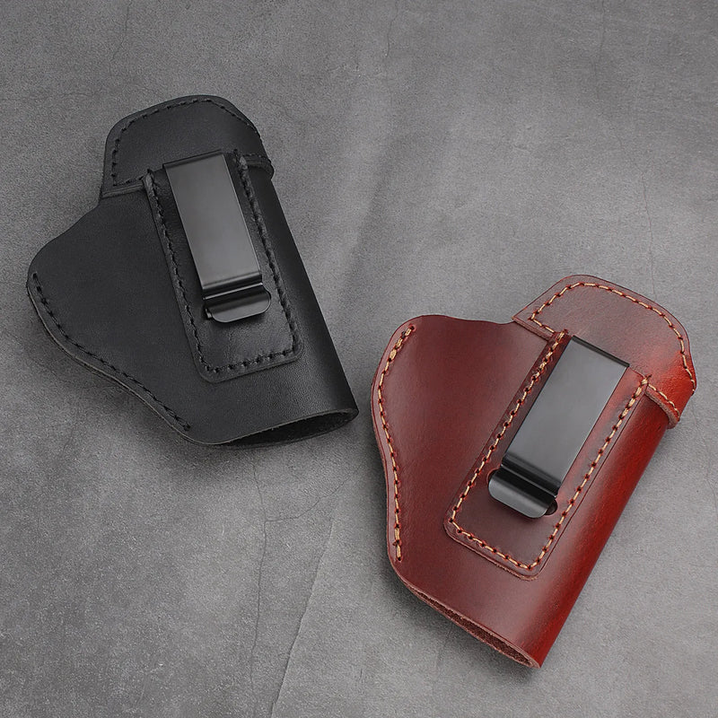 IWB Concealed Carry Gun Holster Genuine Leather EDC