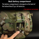 Military Airsoft Full Head Protection Helmet with Built-in Headset & Fan