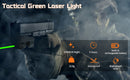 Tactical Airsoft Green Laser Sight for Picatinny Weaver Rail Mount for Pistol USB Rechargeable