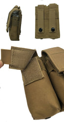 Tactical Pistol Double Magazine Pouch CQC Molle System