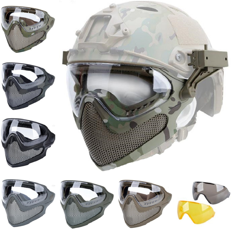 Tactical Impact Resistant Mask For FAST Helmet
