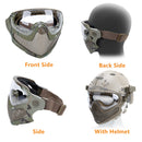 Tactical Impact Resistant Mask For FAST Helmet