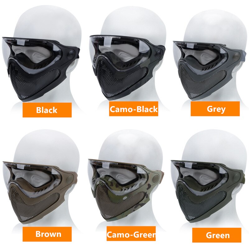 Tactical Impact Resistant Mask For FAST Helmet
