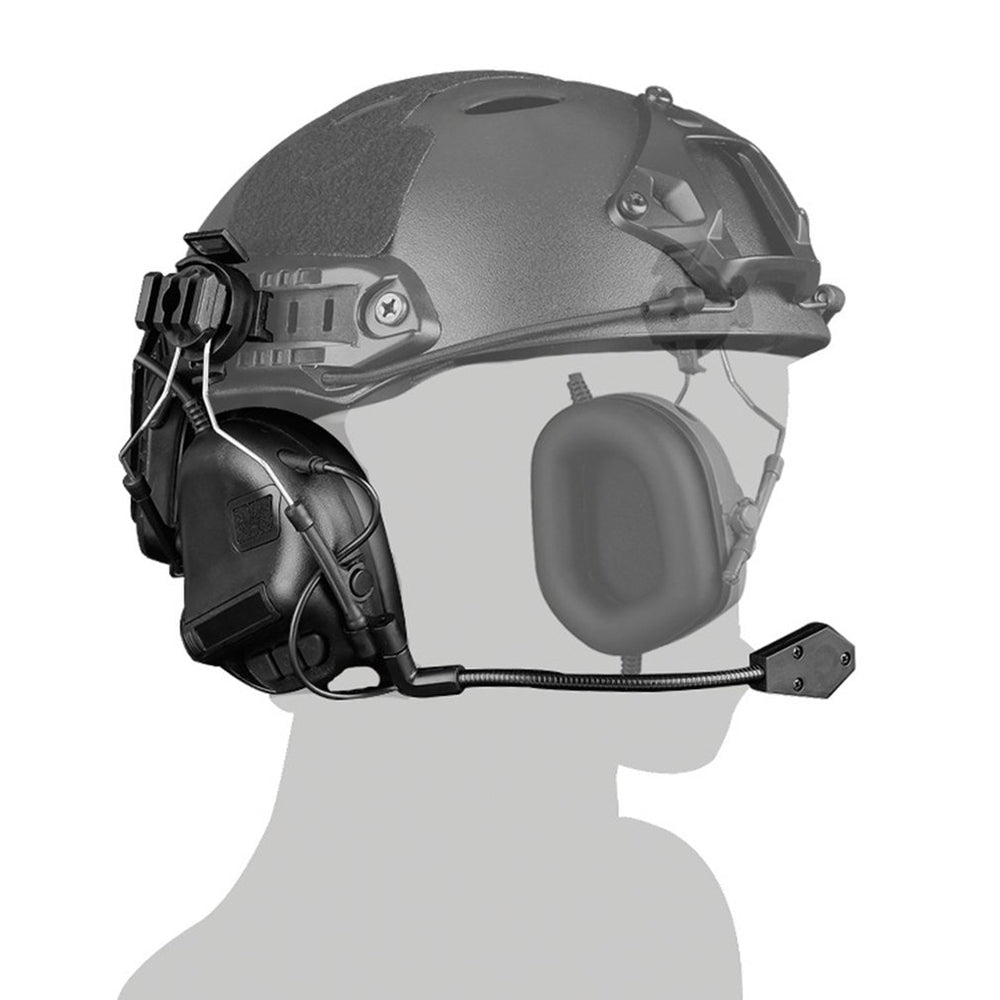 Tactical Helmet Rail Adapter For Airsoft & Hunting - FAST/AF Helmet Headset Bracket With Extended Rail For Accessories - View #3
