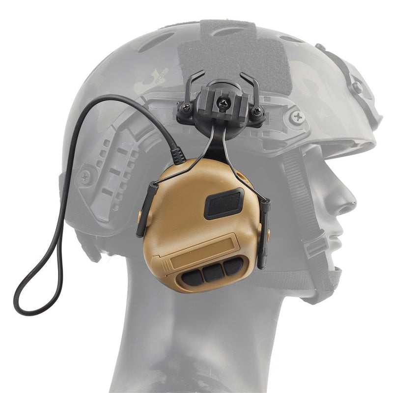 Tactical Headset with Fast Helmet Rail Adapter Dummy