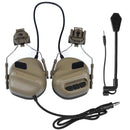Tactical Headset with Fast Helmet Rail Adapter Dummy