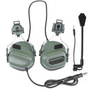 Tactical Headset with Fast Helmet Rail Adapter Dummy