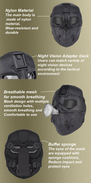 WOLVES AIRSOFT MASK GRB