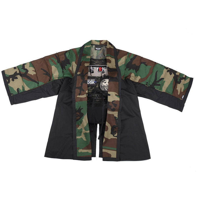 Tactical Coat Training Cloak Combat - (Tiger Stripe + Black)