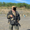 Tactical Coat Training Cloak Combat - (Tiger Stripe + Black)