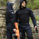 Army Combat Long Sleeve Tactical T-Shirt Solid Cotton