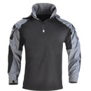 Army Combat Long Sleeve Tactical T-Shirt Solid Cotton