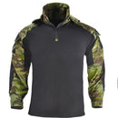 Army Combat Long Sleeve Tactical T-Shirt Solid Cotton