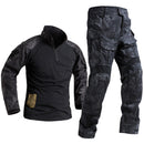 Airsoft Combat BDU Set Trousers & Top MC BLACK