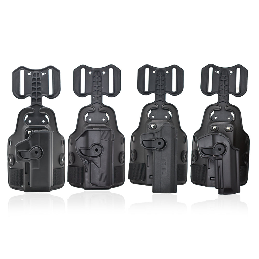 Gexgune Holster Tactique Pour Glock 17/19/22/23/31 – Ceinture Ou Paddle, Main Gauche, Camouflage – Polymère Haute Densité