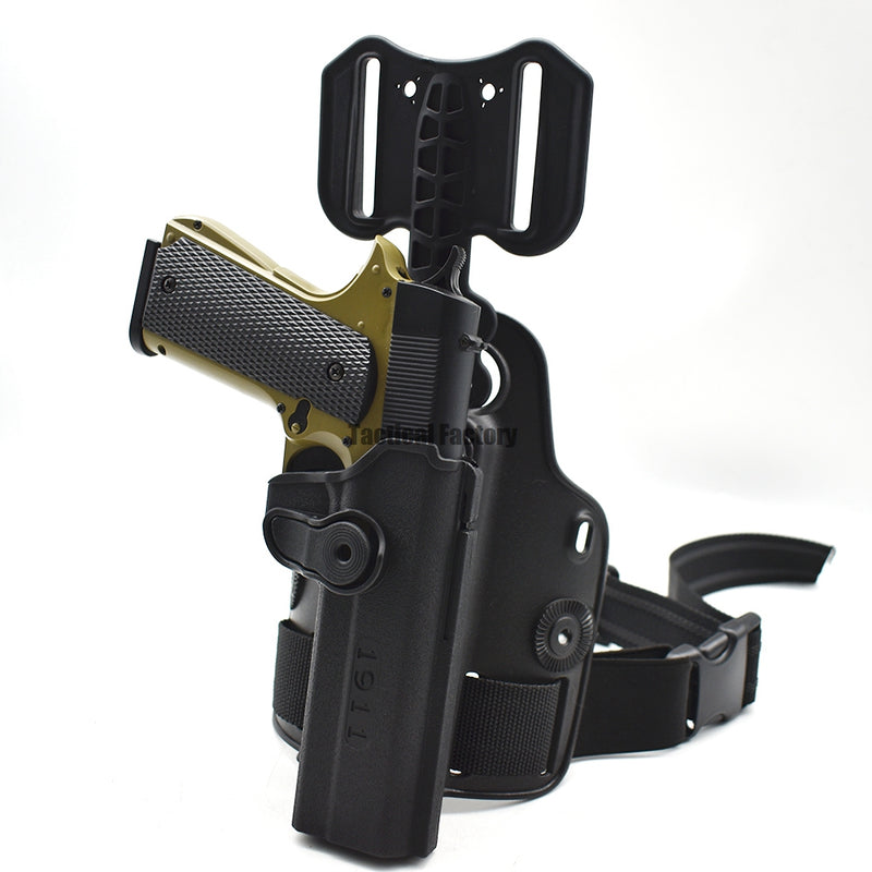 Airsoft Right Hand Drop Leg Gun Holster For GLOCK 17 Colt 1911 Beretta M9 PX4 Storm